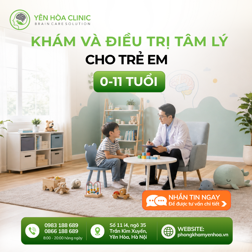 Khám và điều trị tâm lý cho trẻ em